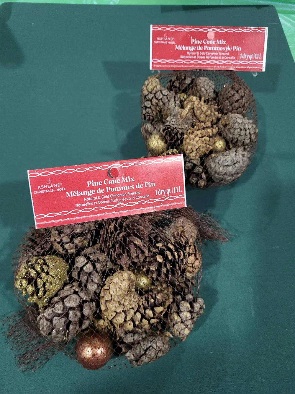 Ashland Brown and Gold Pine Cone Mix Decorative Accent